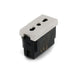 Alpha Elettronica 23A0107 Presa di corrente 10/16 A+T, Serie Astra, Presa bipasso 2 Poli, 250V, bianca