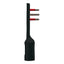 Rosi Emilia Flat Adattatore ultra piatto 90° salva spazio con spina piccola 10A e presa 10A 2P+T, salvaspazio, sporgenza minima, spessore ridotto, ottimizzazione spazio, 1500W max, nero
