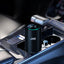 JVC Purificatore d'aria in alluminio con display e filtro ad alta efficienza per veicoli auto camion camper e abitazioni casa hotel, alimentazione USB con adattatore accendisigari