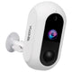 iSnatch Hey CamFree-s Telecamera Wi-Fi a batteria Full HD per interni esterni impermeabile IP66, videocamera di sorveglianza wireless con audio bidirezionale e visione notturna con LED infrarossi