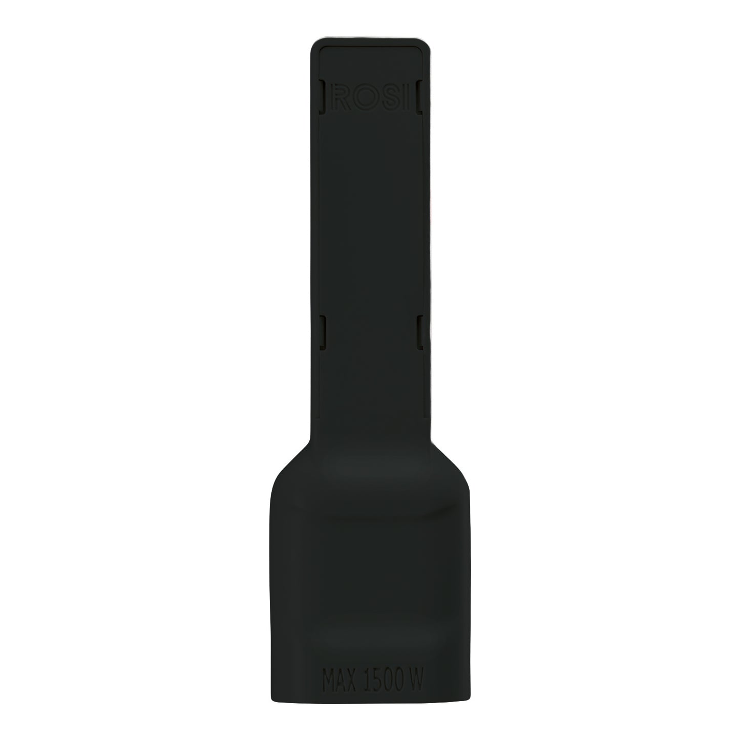 Rosi Emilia Flat Adattatore ultra piatto 90° salva spazio con spina piccola 10A e presa 10A 2P+T, salvaspazio, sporgenza minima, spessore ridotto, ottimizzazione spazio, 1500W max, nero
