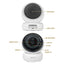 iSnatch Hey Cam Plus Telecamera IP Wi-fi smart motorizzata da interno FHD 1080p con Micro SD, LED infrarossi per visione notturna e rilevatore di movimento