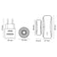 Alpha Elettronica DB100-05W Kit sensore porta e finestra wireless con campanello dotato di indicatore LED, formato ricevitore con spina + trasmettitore a batteria, resistente all'acqua IP44, bianco