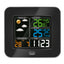 Trevi ME 3165 RC Stazione Meteo con display a colori con sensore esterno senza fili radiocontrollato, Termometro, Umidità, due sveglie, funzione prosponi