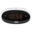 Trevi EC 880, Sveglia da comodino, orologio digitale con due sveglie programmabili, display digitale a LED, funzione prosponi e dimmer, bianco