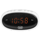 Trevi EC 880, Sveglia da comodino, orologio digitale con due sveglie programmabili, display digitale a LED, funzione prosponi e dimmer, bianco