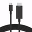 iSnatch Cavo adattatore da HDMI a USB-C per collegamento di Smartphone Tablet PC TV Monitor, connettori in Nichel placcati oro, risoluzione UHD 4K, cavo schermato da 2 metri, nero