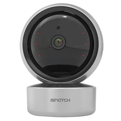 iSnatch HeyCam Pro 2K Telecamera IP Wi-fi smart motorizzata da interno FHD 1080p con Micro SD, LED infrarossi per visione notturna e rilevatore di movimento