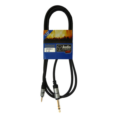 Audiodesign cavo audio adattatore X-Pro 3m convertitore da Jack 3.5mm maschio stereo a Jack 6.5mm maschio stereo