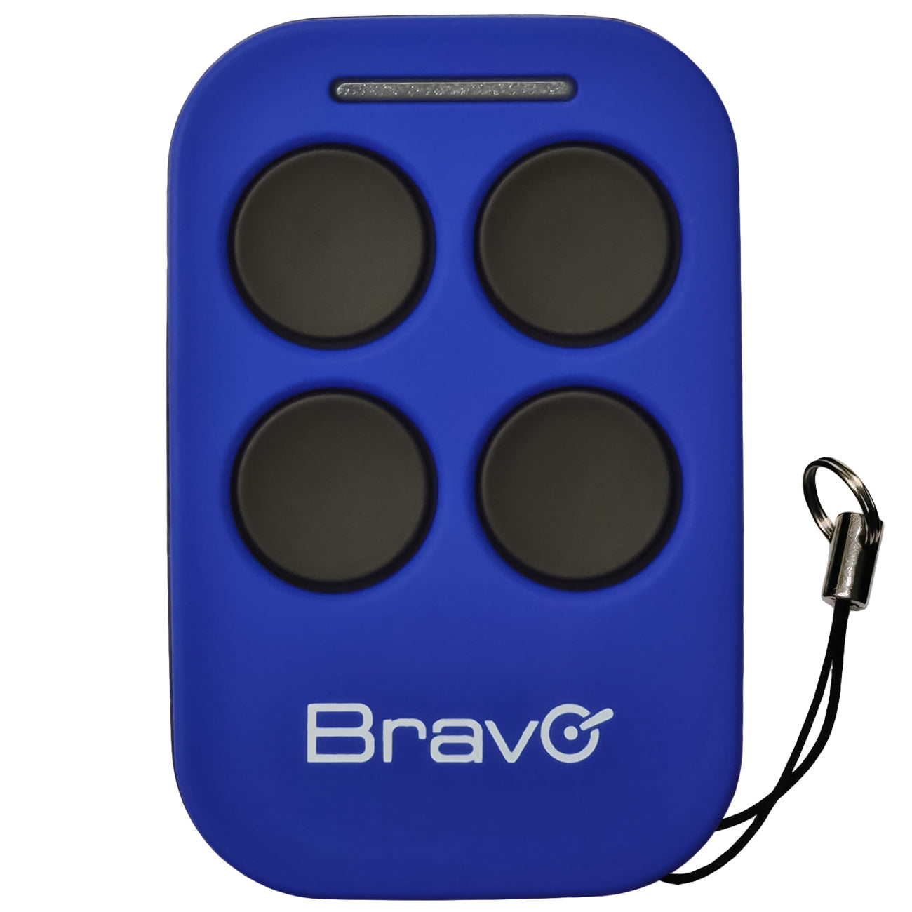 Bravo Aladdin Télécommande programmable à auto-apprentissage 433 MHz, radiocommande à code fixe large portée avec 4 boutons, ouvre-portail universel bleu