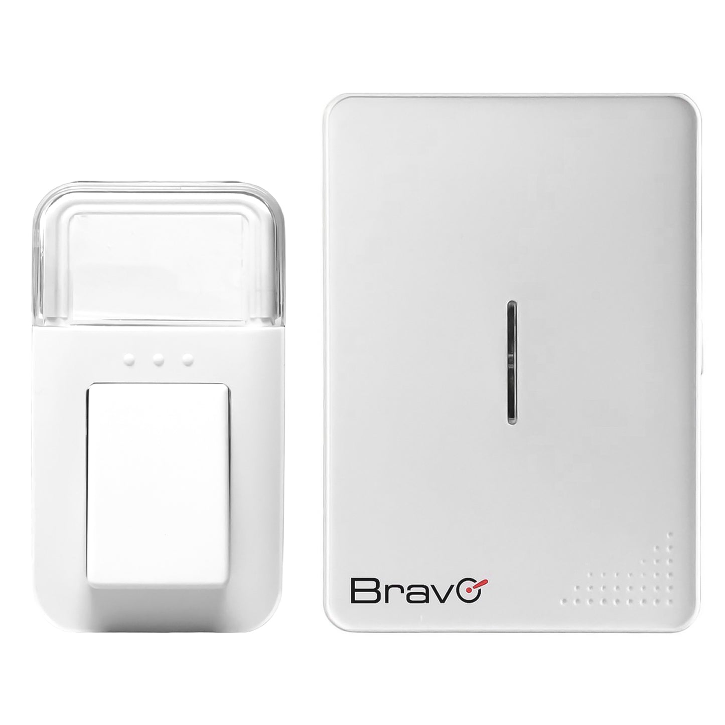 Bravo campanello wireless plug-in impermeabile, non necessita batterie, portata massima di 100m senza ostacoli, campanello con 38 suonerie e led luminoso