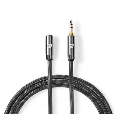 Nedis Cavo audio stereo, jack 3.5 mm maschio e 3.5 mm femmina, placcato oro 5 m