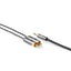 Câble audio stéréo Nedis 3,5 mm 2 x RCA mâle, plaqué or Longueur de câble 3,5 m