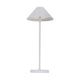Kelù Lampe de table LED portable, pour extérieur avec batterie rechargeable USB, H35 cm, lampe sans fil blanche