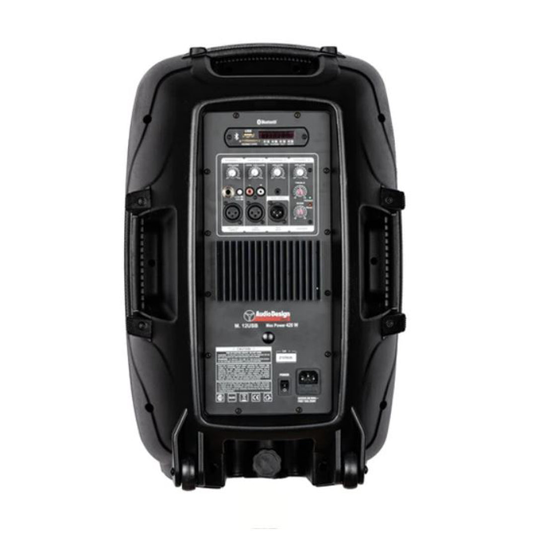 Audiodesign Pro M12-USB Diffusore attivo a 2 vie, cassa con woofer da 320 mm e lettore USB / SD / ricevitore Bluetooth