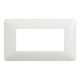 Bticino Placca 4 moduli per supporto, placchetta interruttore luce, della serie Matix