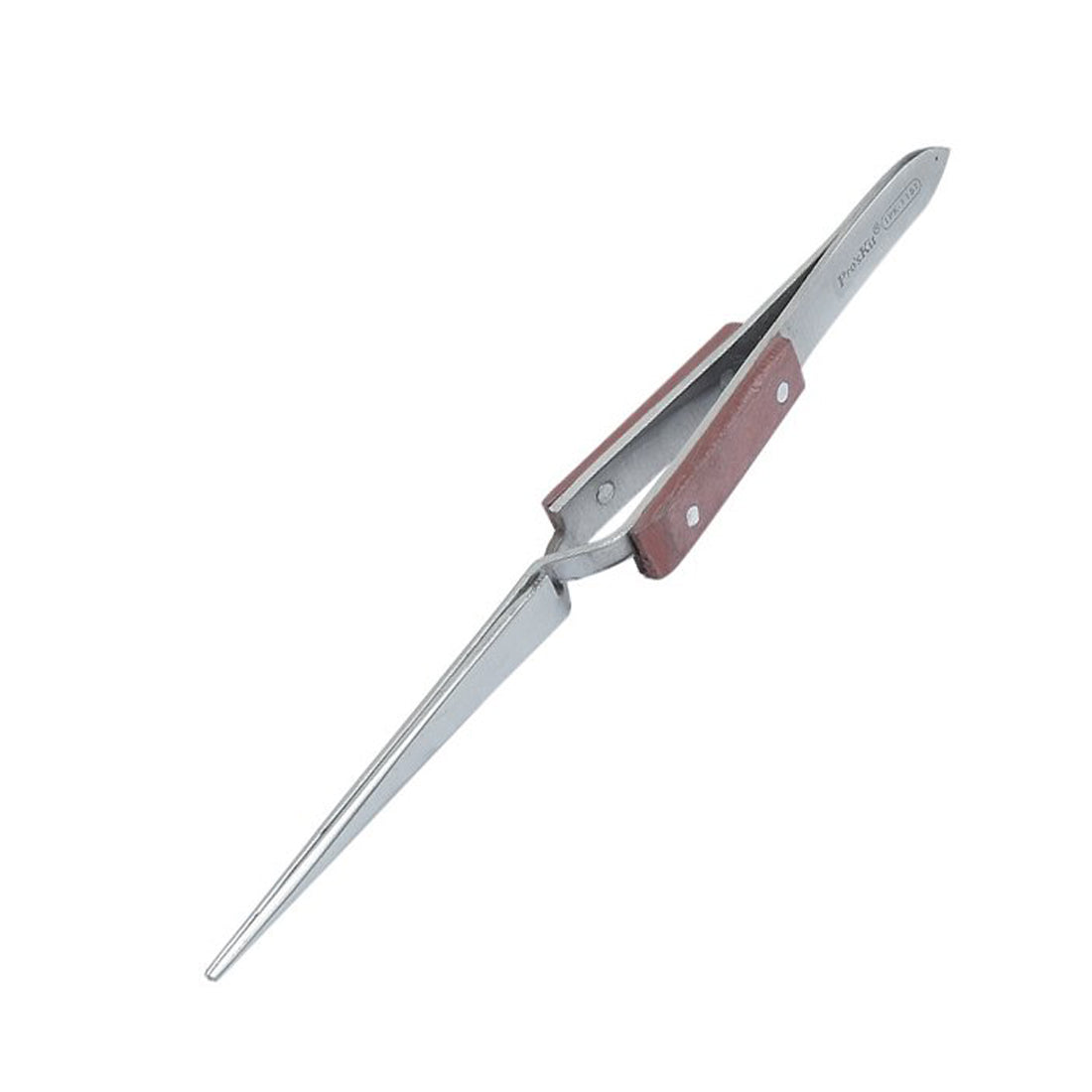 Pincettes de retenue droites Pro'skit, pincettes de précision en acier inoxydable résistantes aux acides 1PK-118T