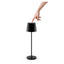 JOlight LED table lamp with rechargeable battery, black aluminum lampshades, touch switch, dimmable light intensity