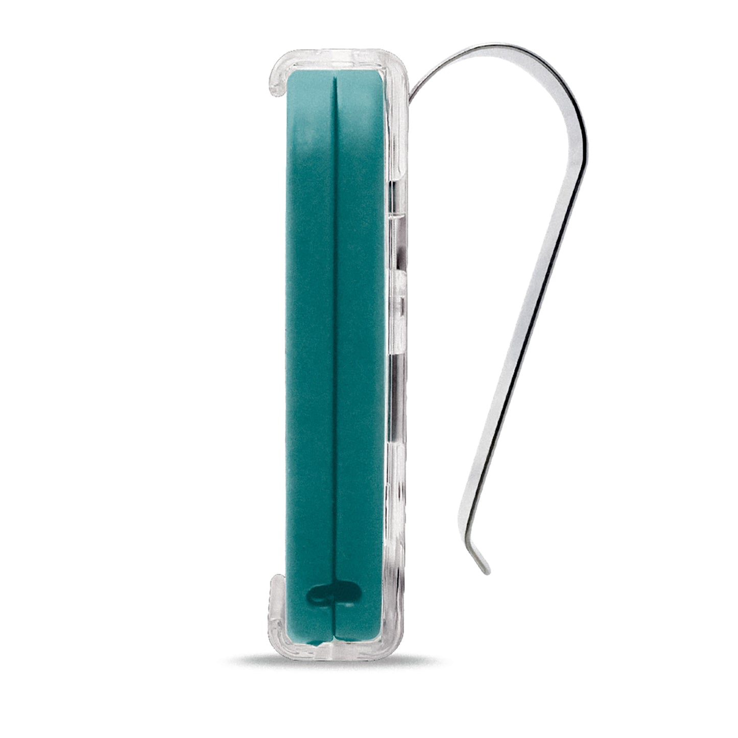 WHY EVO MINI Telecomando rolling code multifrequenza da 280 a 868 mhz con Visor Clip, apricancello autoapprendente programmabile, radiocomando ad ampio raggio con 4 pulsanti, azzurro pure emerald