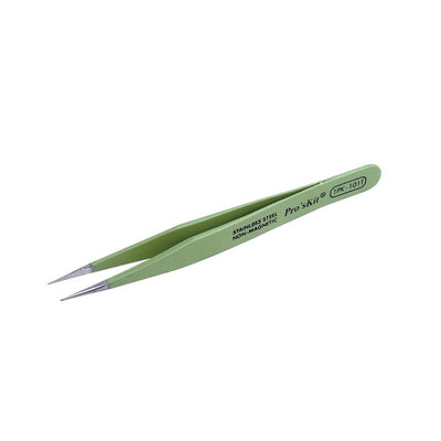 Pro'skit pinzetta antistatica a punte sottili 120mm in acciaio inossidabile non magnetico pinza isolata