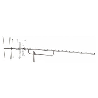 Metronic Antenna UHF, VHF ed FM, antenna digitale terrestre a 28 elementi, guadagno 20db
