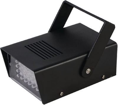 Valueline Stroboscopio Led 0.46W, mini lampada stroboscopica con 24 led bianchi e regolazione lampeggi al secondo