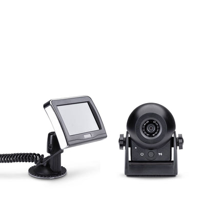 Midland Wireless RV Dash Cam con monitor, Telecamera di retromarcia regolabile con base magnetica, plug and play per camper, caravan o roulotte
