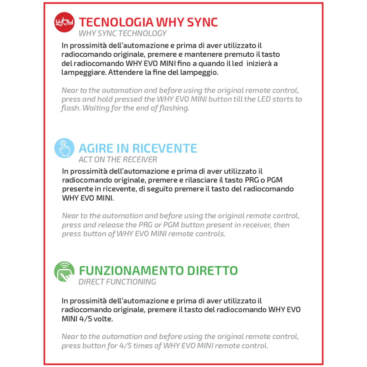 WHY EVO MINI Télécommande multi-fréquences à code tournant de 280 à 868 MHz, ouvre-portail programmable à auto-apprentissage, radiocommande large portée à 4 boutons, jaune pur