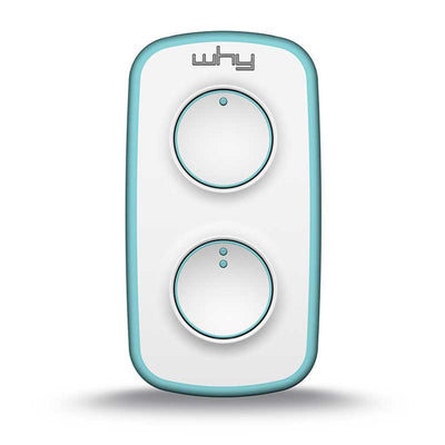 WHY EVO MINI Télécommande multi-fréquences à code tournant de 280 à 868 MHz, ouvre-portail programmable à auto-apprentissage, radiocommande large portée à 4 boutons, émeraude pure
