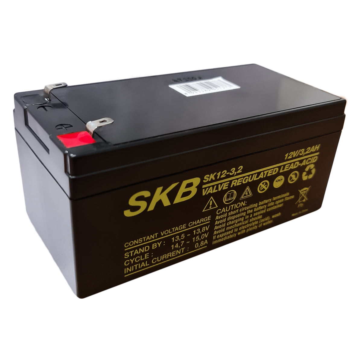 Batterie au plomb SKB batterie rechargeable SK12-3.2 série SK 12V 3.2AH, technologie de plaque plate AGM régulée avec valve