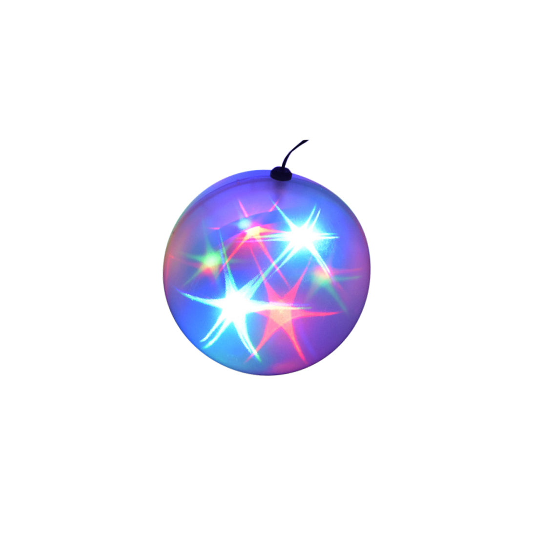 Karma Sfera luminosa con effetto luce stelle colorate, lampadina per festa con stelle colorate proiettate