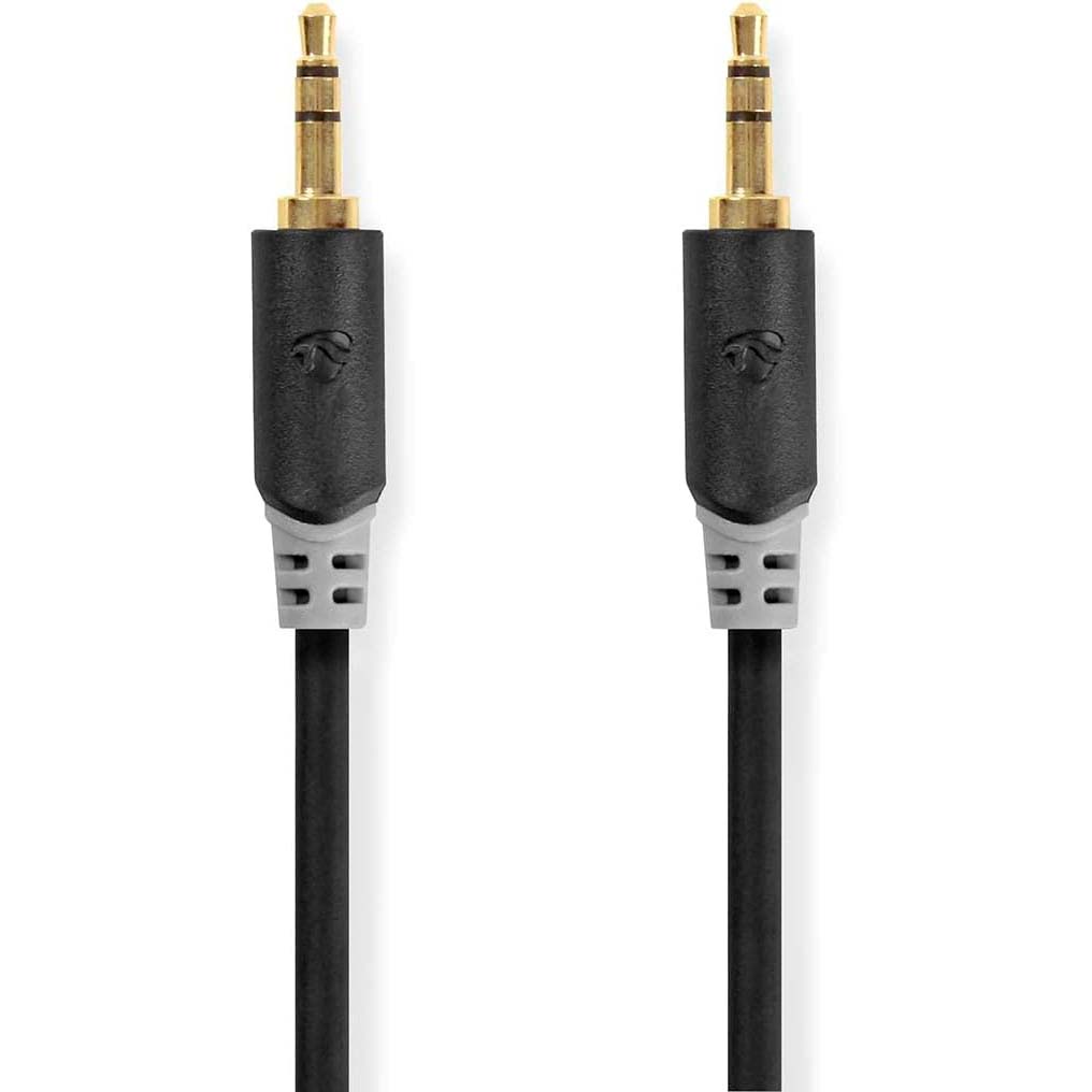 Câble audio stéréo NEDIS, câble audio mâle à mâle 3,5 mm, câble audio jack 3,5 mm