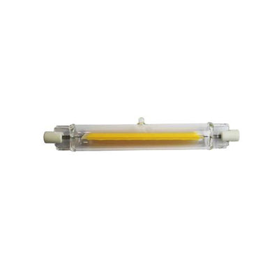O.N Lampadina LED Cob Glass lineare, R7S ultra slim, lampadina a luce fredda 6000K, 11W, 1400 lm, 18x118 mm