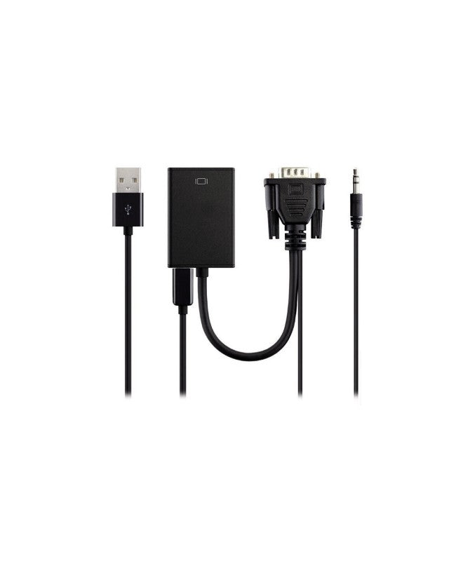GBC VGA to HDMI Converter with Audio and USB Power, VGA to HDMI Cable, VGA to HDMI Adapter for PC Computer Screen