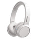 Philips TAH4205 Foldable Bluetooth 5.0 headphones with microphone, Bass Boost button, 29 hours of playtime, fast charging, noise suppression, matte white