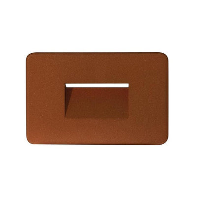 Life Mascherina di copertura per punto luce, colore Acciaio Corten 39.9PL5030ZAC