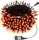 GESCO Indoor / outdoor light chain 9m, LED lights with 8 functions, 100 red LEDs, Christmas decorative LED lights, home lighting, garland light