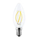 LEDbyLED Lampadina LED Oliva a filamento 4 W, E14, C35, 3.5 x 9.9 cm, dimmerabile