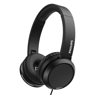 PHILIPS Cuffie on-ear ad arco con cavo, bassi profondi ed alti definiti, cuffie ripiegabili con microfono integrato