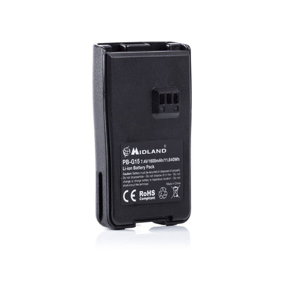 Midland Batteria ricaricabile Li-Ion 1600mA, batteria per Radio Midland G15 C1128