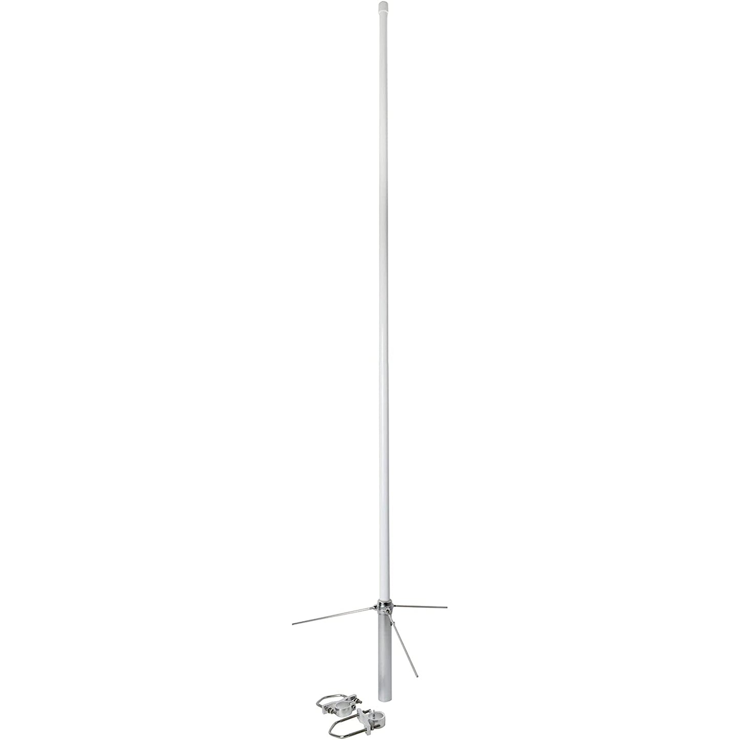 Antenne de base Falkos MA-1300 VHF/UHF 144/430 Mhz, longueur 135 cm, deux brides incluses, antenne double bande en fibre de verre