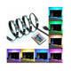 ON Kit of 2 bright LED strips of 50 cm SMD RGB set for TV backlighting colored lights with remote control
