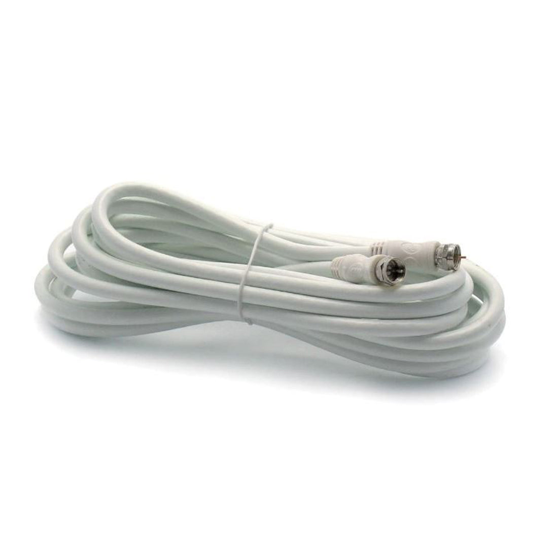 Metronic Cavo prolunga coassiale SAT bianco, cavo satellitare, cavo per antenna TV, 10 m
