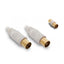 Metronic Cavo prolunga coassiale TV + adattatore (M/F) bianco, cavo per antenna TV, 25 m