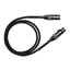 ZZIPP Câble de microphone XLRM-XLRF de 1 mètre, connecteur de microphone avec protection contre la torsion, câble audio long