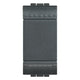 Bticino interruttore 1P 250 Vac 6 Ax, pulsante basculante, tasto on e off, colore antracite, serie living