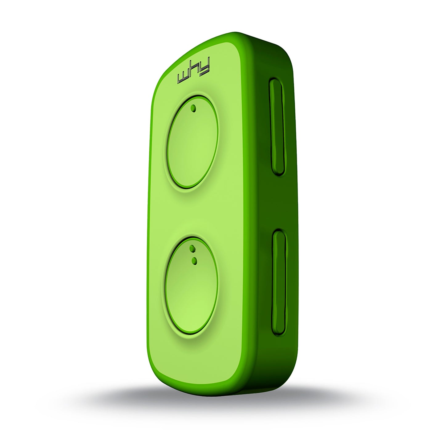 WHY EVO MINI Télécommande multi-fréquences à code tournant de 280 à 868 MHz avec Visor Clip, ouvre-portail programmable à auto-apprentissage, télécommande large portée à 4 boutons, vert acide