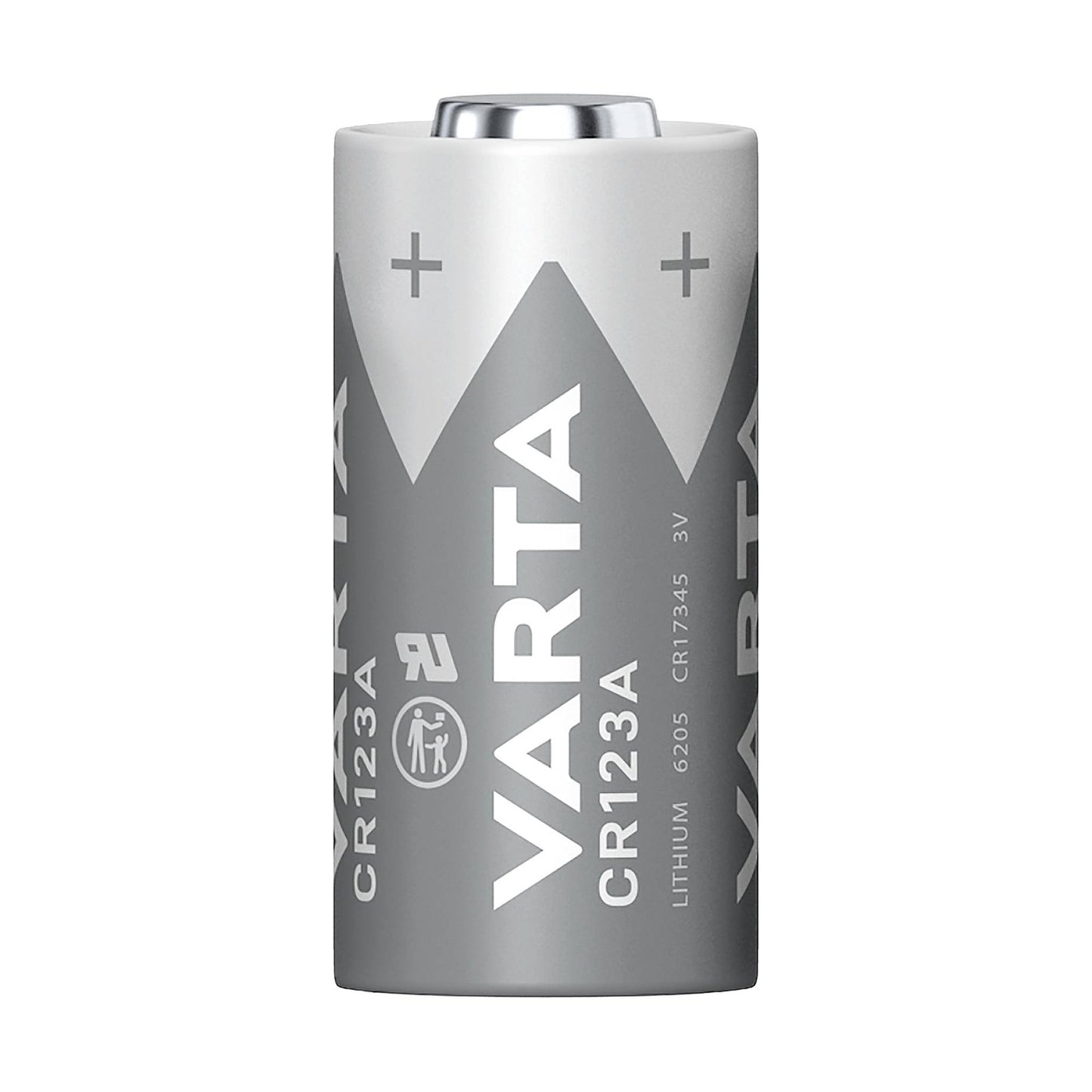 Varta CR123A 3V lithium battery, 1430mAh camera battery, long life