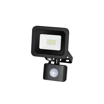 Alcapower Proiettore LED 230V, con sensore Pir, 10W, 850lm, luce naturale 4000K, faretto led IP65