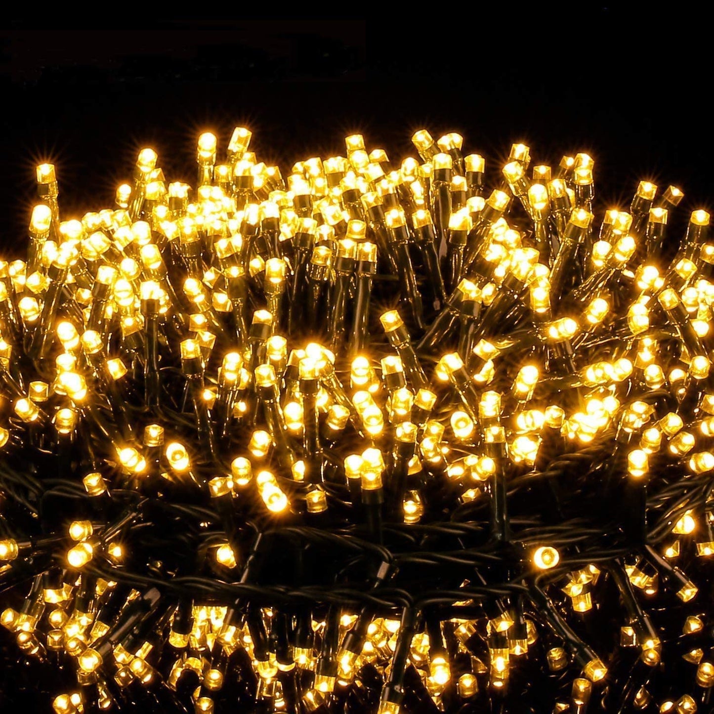 GESCO Catena luminosa per esterno 20m, luci led con 8 funzioni, 300 led calde, luci led decorative Natale, illuminazione casa, ghirlanda luce